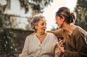 older woman and younger woman